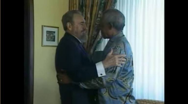 Fidel castro y Nelson mandela