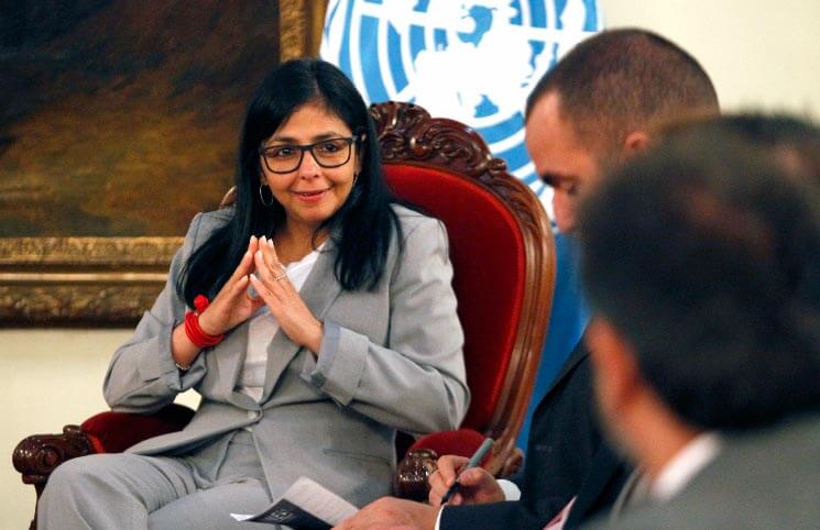 Delcy Rodríguez en la ONU
