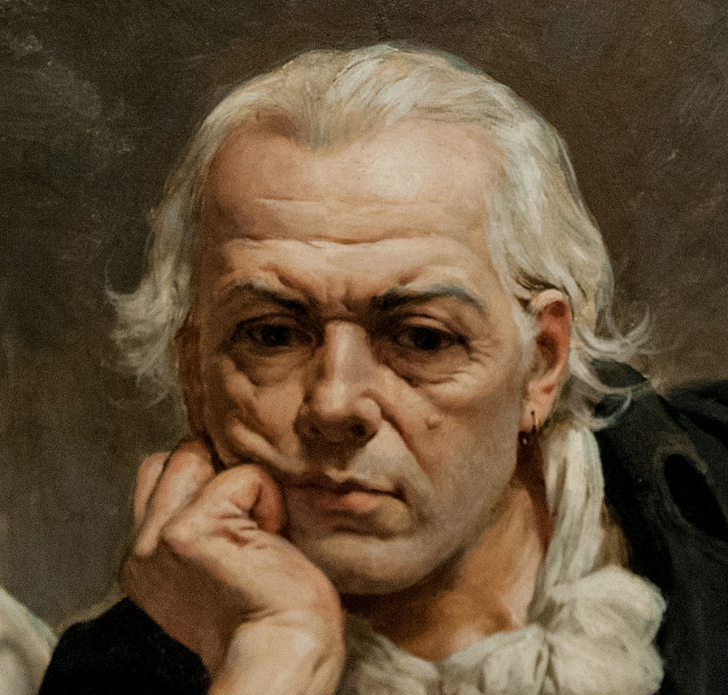 Rostro de Miranda en: Miranda en La Carraca, de Arturo Michelena