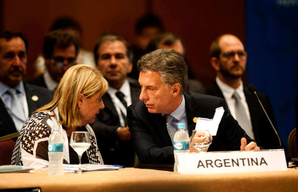 Mauricio Macri y su Canciller, aspirante a la Secretaria General de la ONU