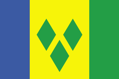 Bandera de San Vicente y las Granadinas
