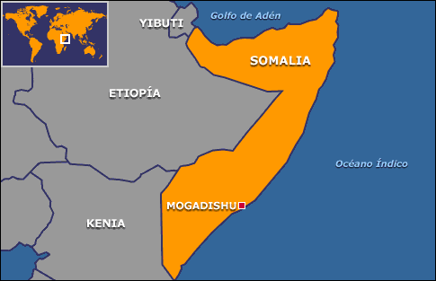 Ubicación geográfica de Somalia