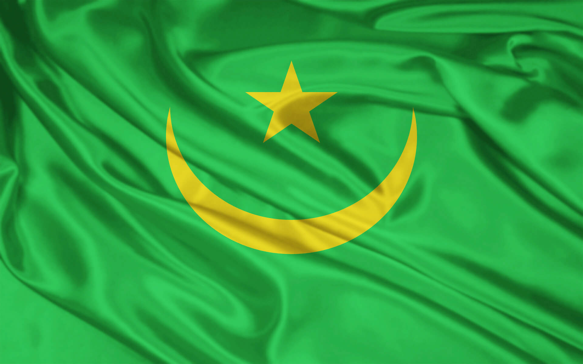 Bandera de la República Islámica de Mauritania
