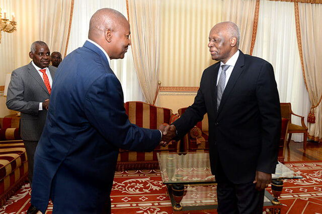Presidente de RCA y su homólogo de Angola