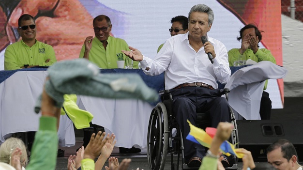 El candidato por Alianza PAÍS a los comicios generales de Ecuador