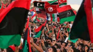 Las protestas en Libia fueron impulsadas por Estados Unidos y la OTAN. Foto EFE