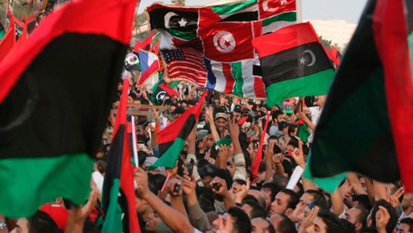 Las protestas en Libia fueron impulsadas por Estados Unidos y la OTAN. Foto EFE
