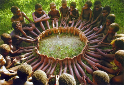 Niños de la tribu Ubuntu