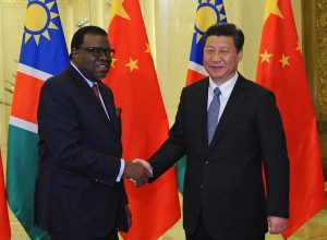 Presidentes de Namibia y China