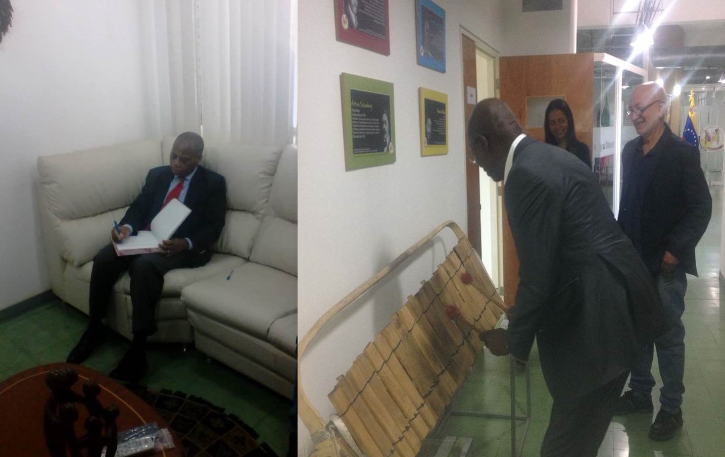 Embajadores de Mozambique y Benín