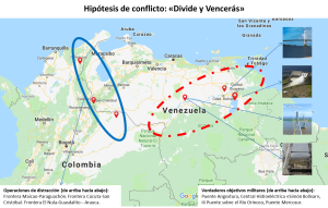 Mapa de Venezuela Zonas de Conflicto