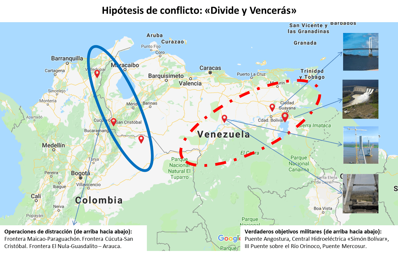 Mapa de Venezuela Zonas de Conflicto
