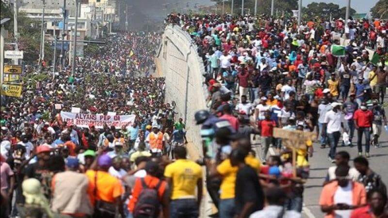 protestas en Haití