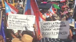 Puertorriqueños exigen dimisión de Rosselló