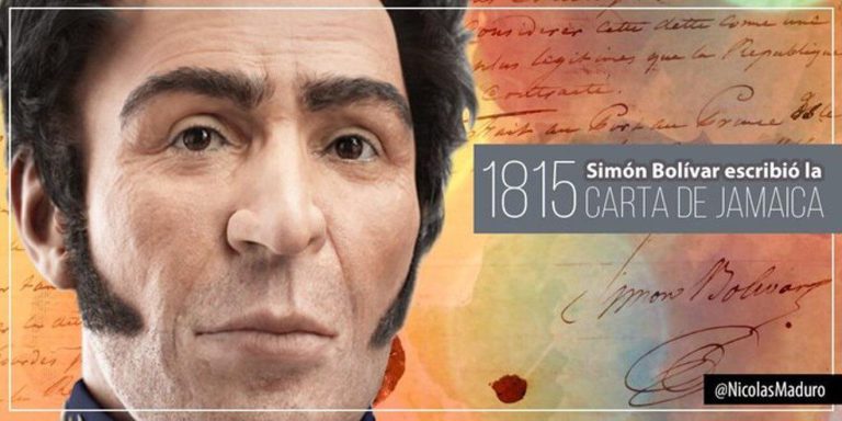 Un día como hpy 6 de septiembre Bolívar escriba la Carta de Jamaica