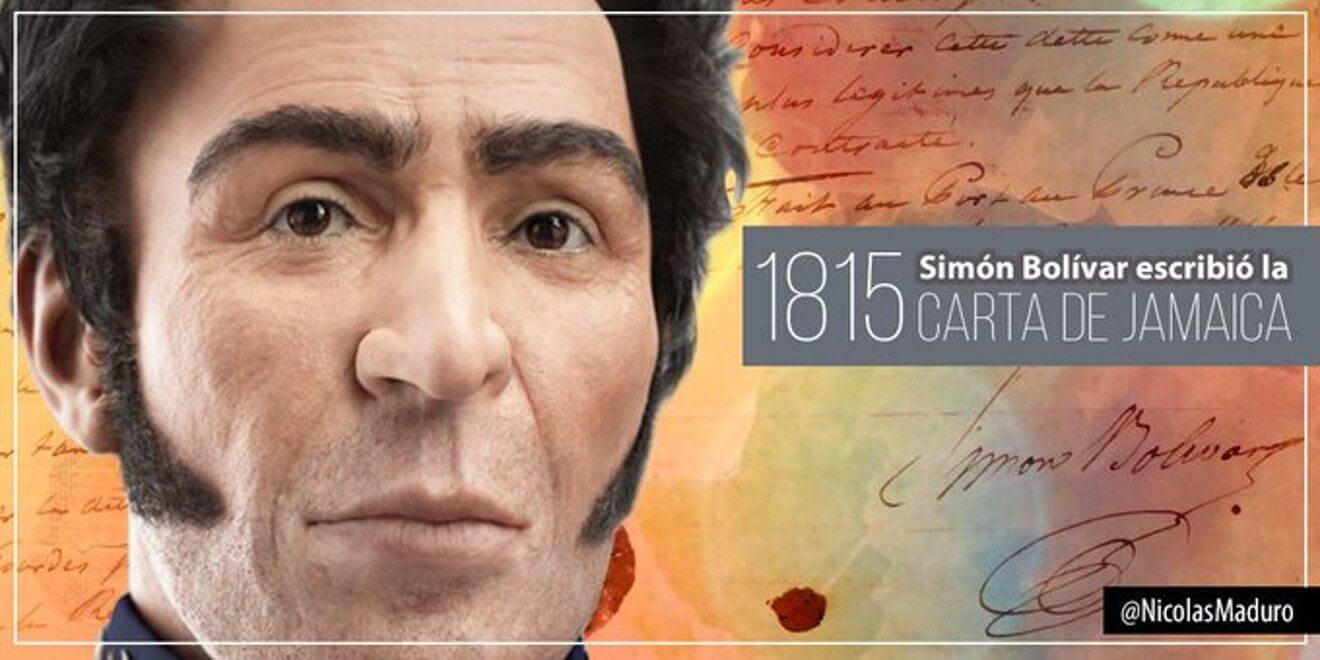 Un día como hpy 6 de septiembre Bolívar escriba la Carta de Jamaica