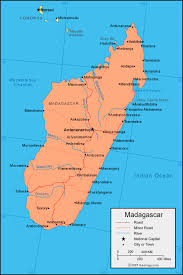 Mapa Madagascar