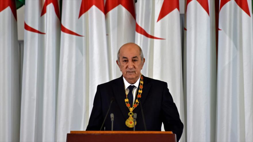 El presidente argelino Abdelmadjid Tebboune