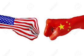 China EEUU Banderas
