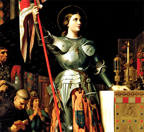 Juana de Arco; oleo inglés
