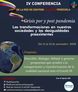 Poster IV Conf CLACSO Venezuela 1