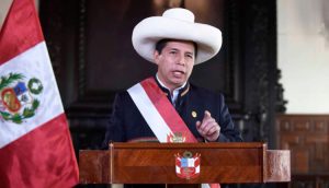 El presidente Pedro Castillo brindó un mensaje en el Congreso este lunes 28 de marzo. Foto: Presidencia