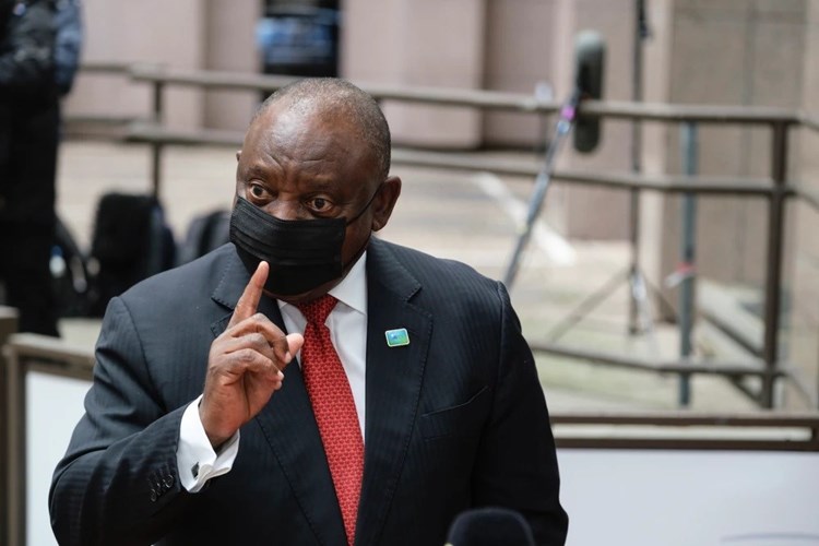 El presidente de Sudáfrica Cyril Ramaphosa 