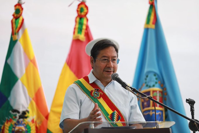 Luis Arce en Puerto Villarroel - 