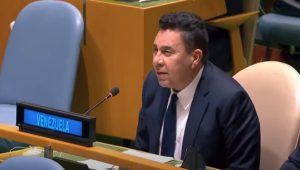 Samuel Moncada Venezuela rechaza suspender a Rusia del Consejo de DDHH de ONU pero no pudo votar | Captura desde Youtube | Canal Alba Ciudad