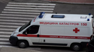 Ambulancia en la región de Járkov en Ucrania