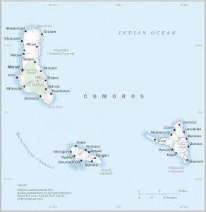 Comoros Islands Map