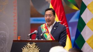 El presidente de Bolivia Luis Arce
