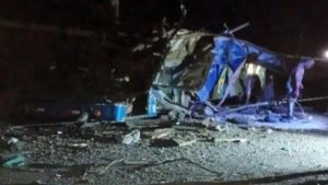 El accidente se produjo después que el conductor perdió el control del vehículo y se arrojara desde la calle montañosa