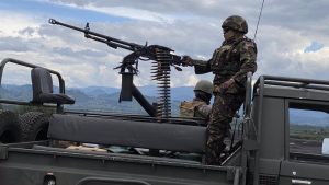 Soldado del Ejército de República Democrática del Congo RDC en la provincia de Kivu Norte