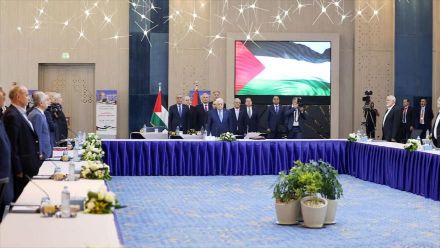 Reunión de los secretarios generales de las facciones palestinas en El Alamein Egipto 30 de julio de 2023
