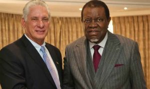 Díaz Canel culmina visita a Namibia