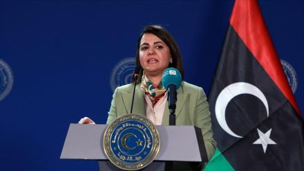 Ministra libia de Asuntos Exteriores Najla Mangoush