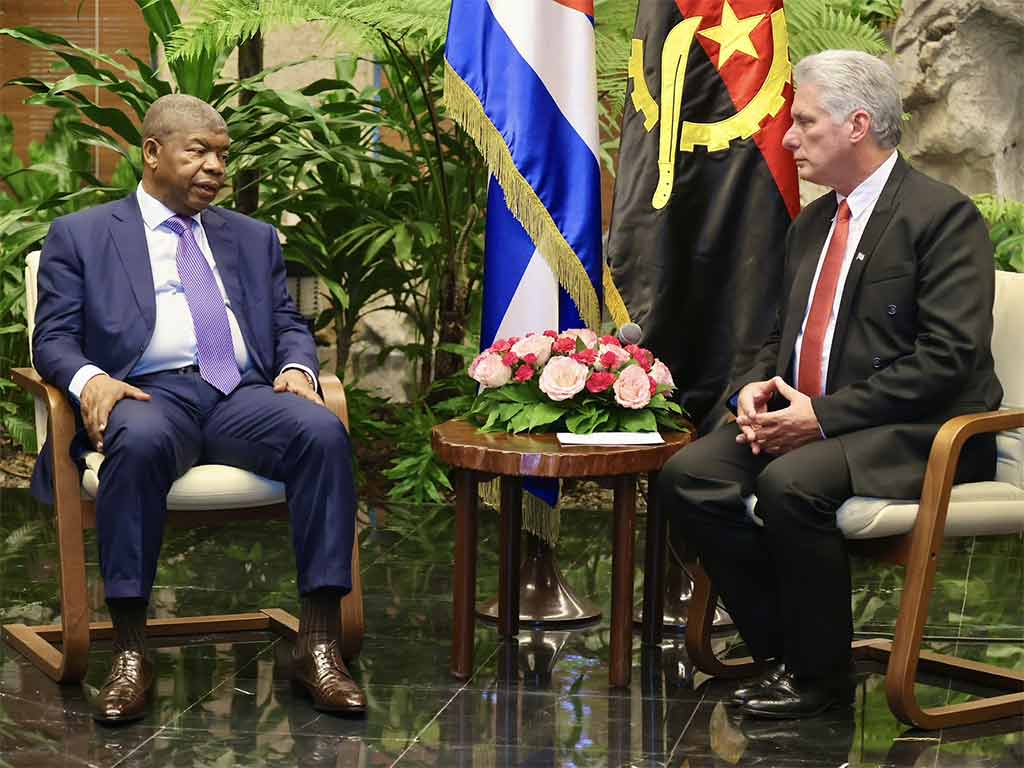Miguel Díaz Canel y João Lourenço