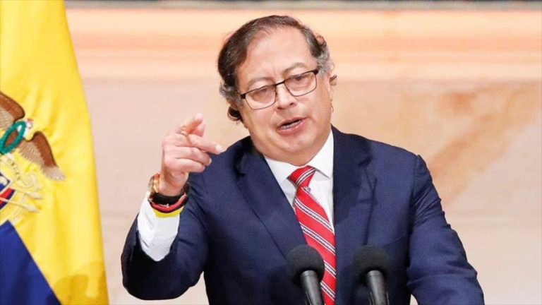 El presidente de Colombia Gustavo Petro
