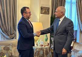 Yvan Gil y el Secretario de la Liga Árabe