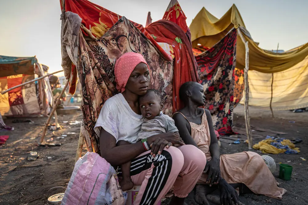 Refugiadas sudanesa. Foto ACNUR