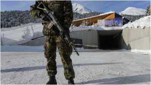Efectivos militares en Davos para la protección del foro 2024