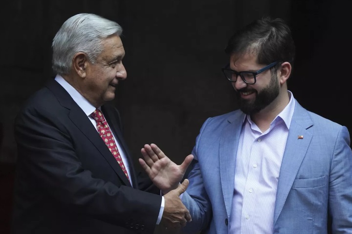 Gabriel Boric y Andrés Manuel López Obrador