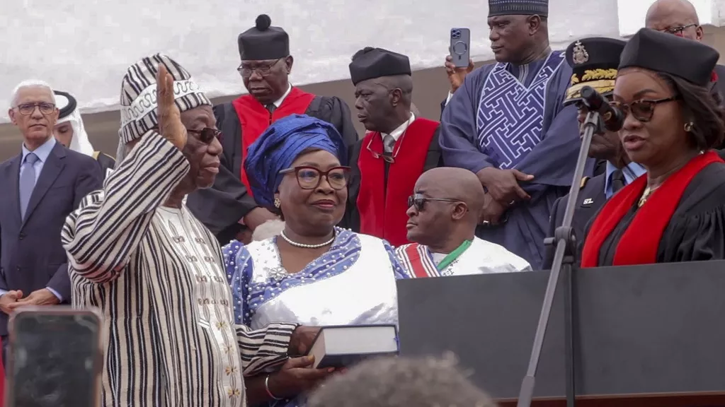 El presidente Joseph Boakai