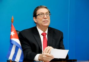 El ministro de Relaciones Exteriores de Cuba, Bruno Rodríguez,