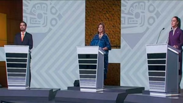 El debate tuvo lugar en el centro cultural universitario Tlatelolco, en la capital mexicana.