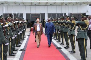 Presidente de Timor Leste Jose Ramos Horta en visita a su homólogo de Angola Joao Lourenco