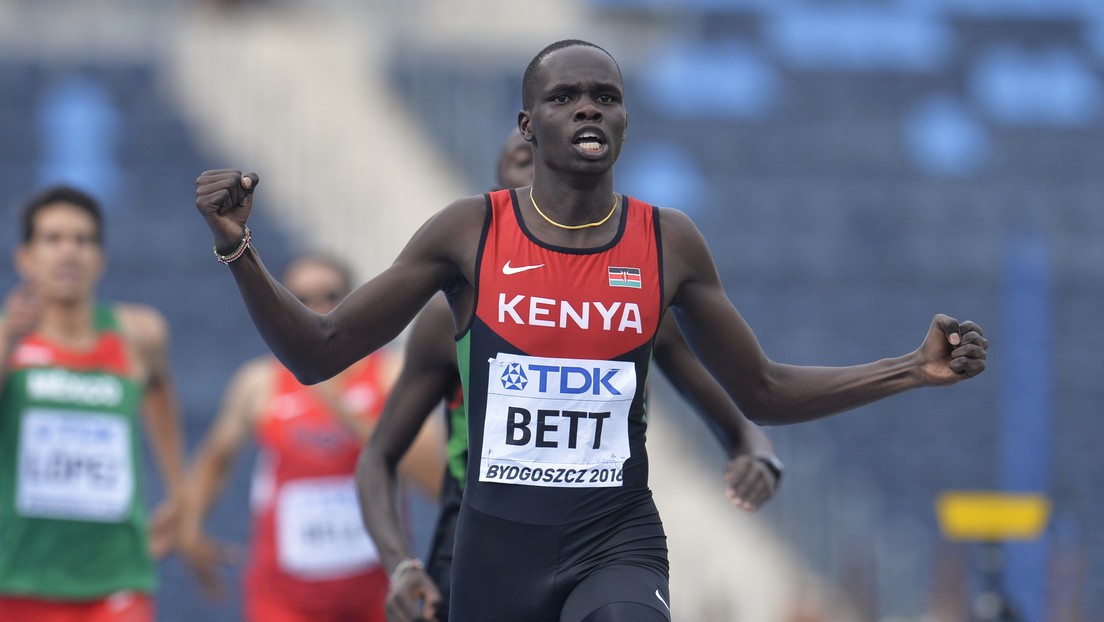 El atleta keniano Kipyegon Bett en Bydgoszcz Polonia el 24 de julio de 2016.