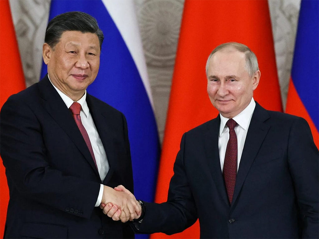Los presidentes de China, Xi Jinping y de Rusia, Vladimir Putin