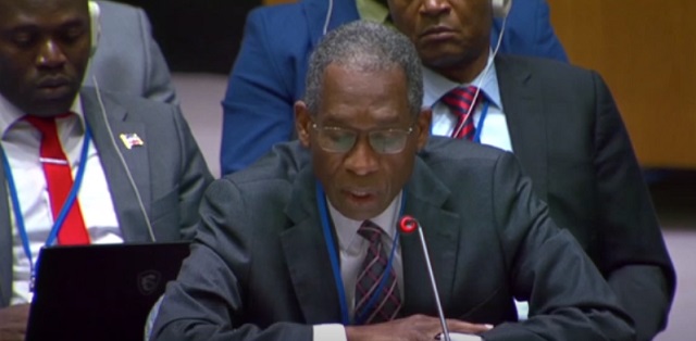 Antonio Rodrigue, embajador de Haití ante la ONU / Derechos de autor © africanews Odelyn Joseph/Copyright 2024.